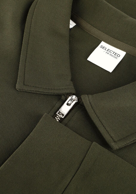Groene SELECTED MEN Vest SLHEMANUEL SOFT FULL ZIP SWEAT NOOS Groene SELECTED MEN Vest SLHEMANUEL SOFT FULL ZIP SWEAT NOOS - large