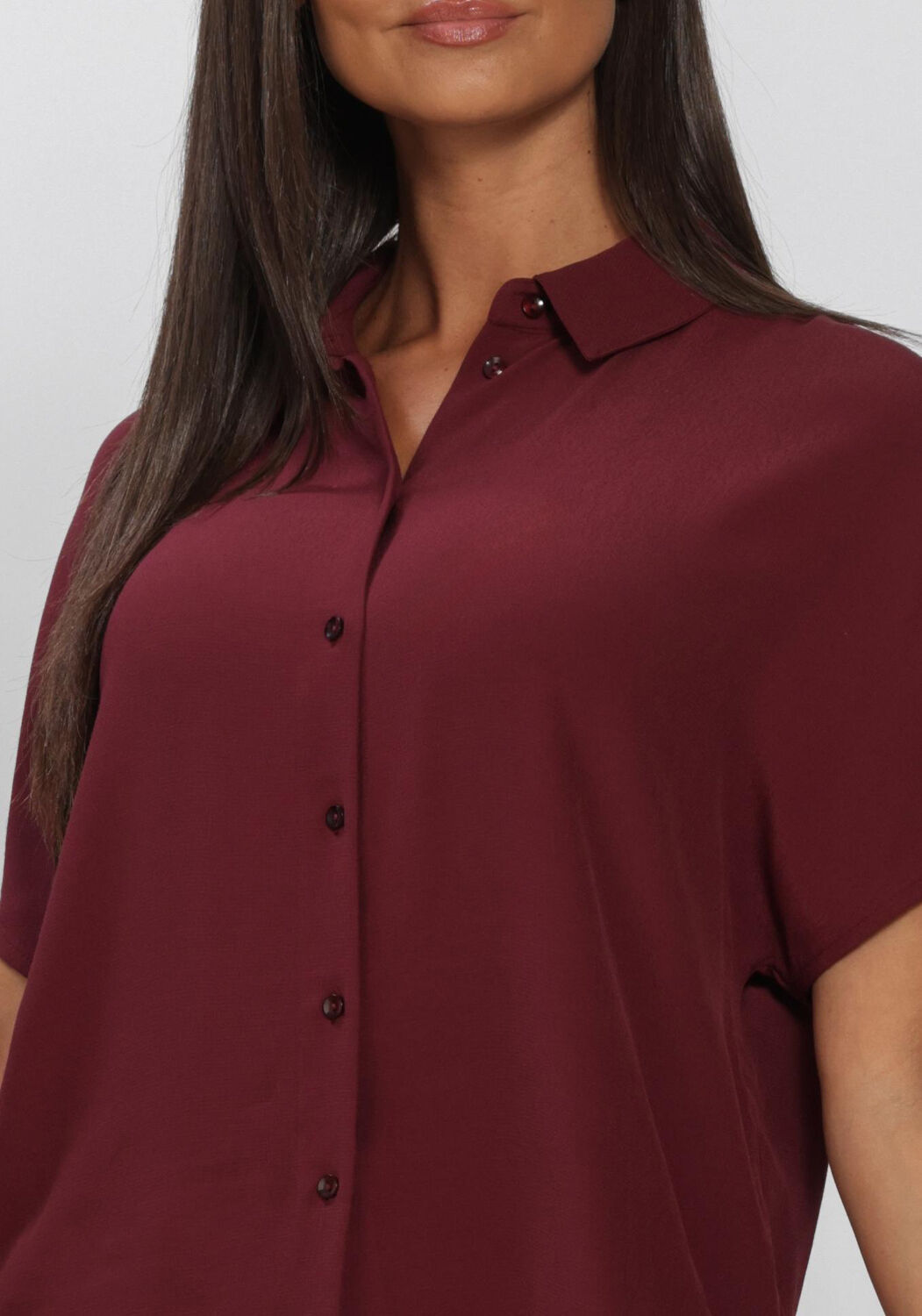 Bordeaux BY-BAR  BARLEY VISCOSE BLOUSE - large