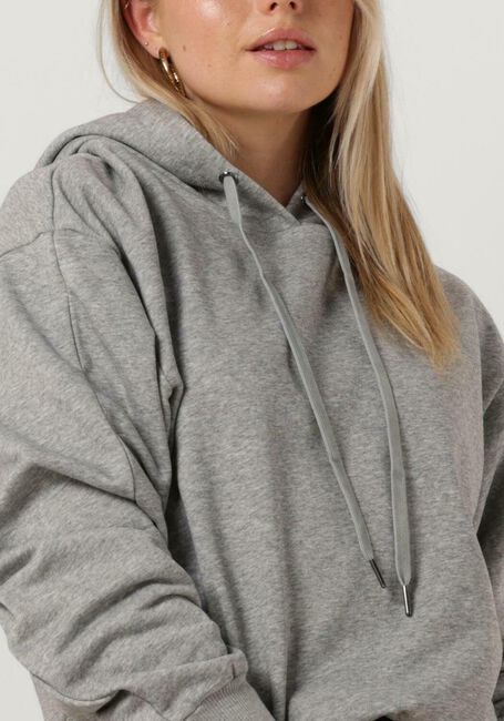 CO'COUTURE Chandail SOLID CHOPED HOODIE en gris - large