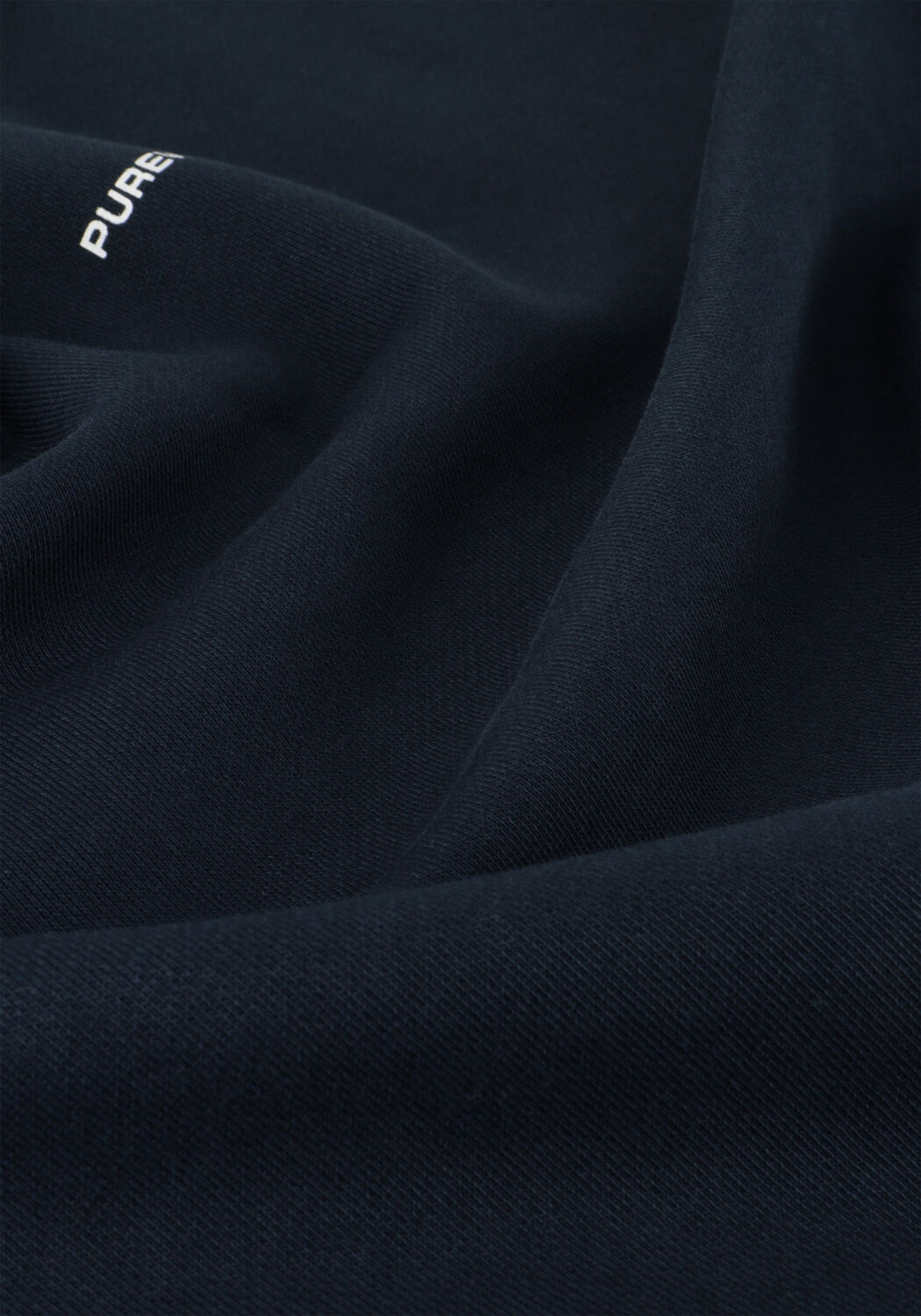 Donkerblauwe PUREWHITE Trui CREWNECK WITH FRONT PRINT AND BACK ARTWORK - large