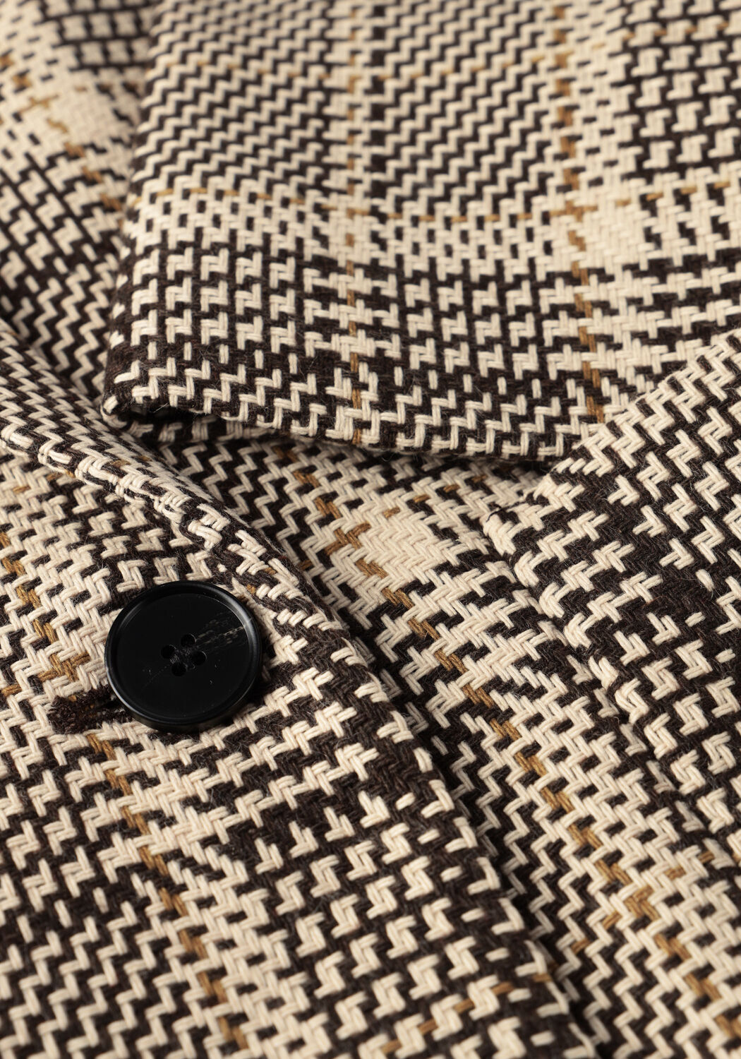 HAUTE L'AMITI&Eacute; Blazer BLANKET CHECK BLAZER en marron - large