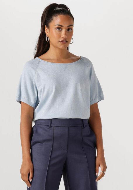 NUKUS Haut ANITA TOP LUREX Bleu clair - large