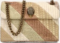 Bruine KURT GEIGER LONDON Schoudertas MINI KENSINGTON BAG RAFFIA Bruine KURT GEIGER LONDON Schoudertas MINI KENSINGTON BAG RAFFIA - medium