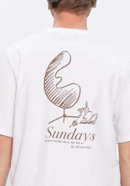 RESTER&Ouml;DS T-shirt TAS PRINT en blanc - large