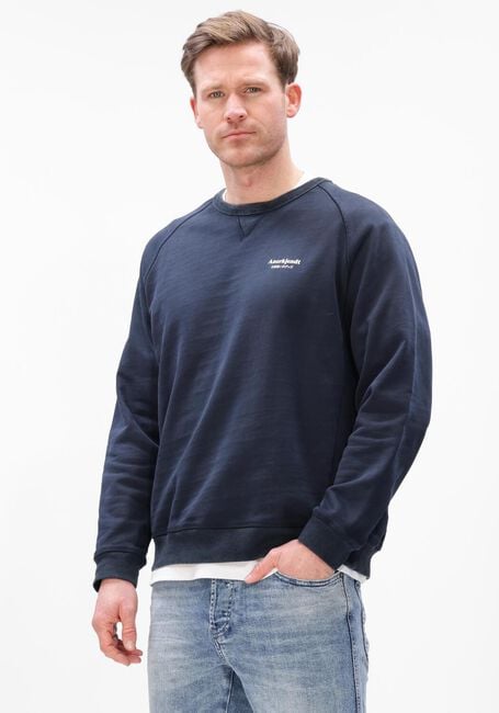 ANERKJENDT Chandail AKTIN JAPANESE SWEAT Bleu fonc&eacute; - large