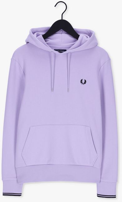FRED PERRY Chandail TIPPED HOODED SWEATSHIRT Lilas - large