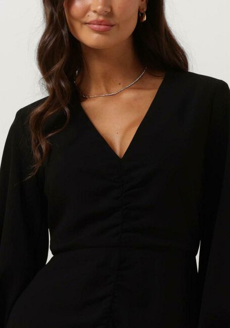 ACCESS Mini robe RUCHED DRESS WITH V NECKLINE en noir - large