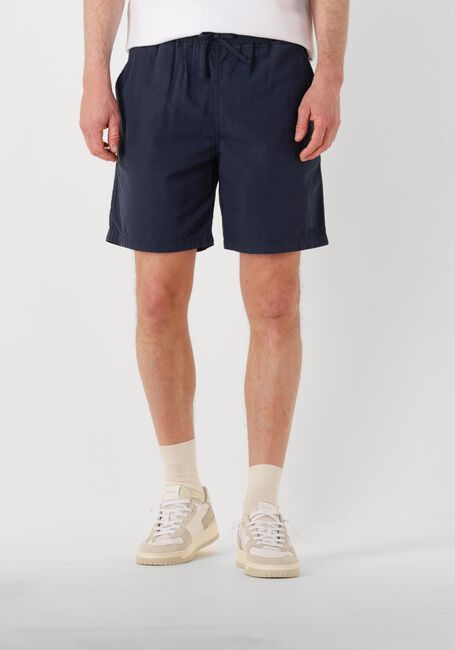 FORÉT Pantalon courte HUSH SEERSUCKER SHORT Bleu foncé - large