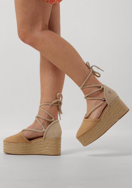 Beige TOMMY HILFIGER Espadrilles CLOSED TOE FLATFORM - large