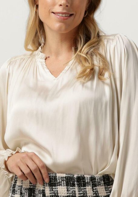 NEO NOIR Blouse LUCIE SATIN BLOUSE Blanc - large