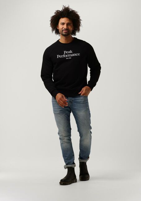 PEAK PERFORMANCE Pull M ORIGINAL CREW en noir - large