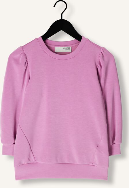Roze SELECTED WOMEN Top SLFTENNY 3/4 SWEAT TOP Roze SELECTED WOMEN Top SLFTENNY 3/4 SWEAT TOP - large