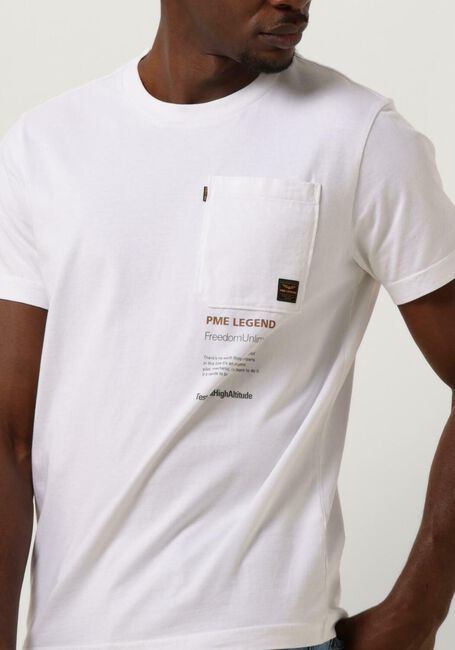 PME LEGEND T-shirt SHORT SLEEVE R-NECK PLAY SINGLE JERSEY Écru - large