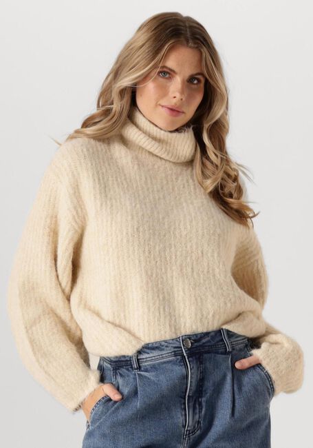 CO'COUTURE Pull CORALIE ROLL KNIT Écru - large