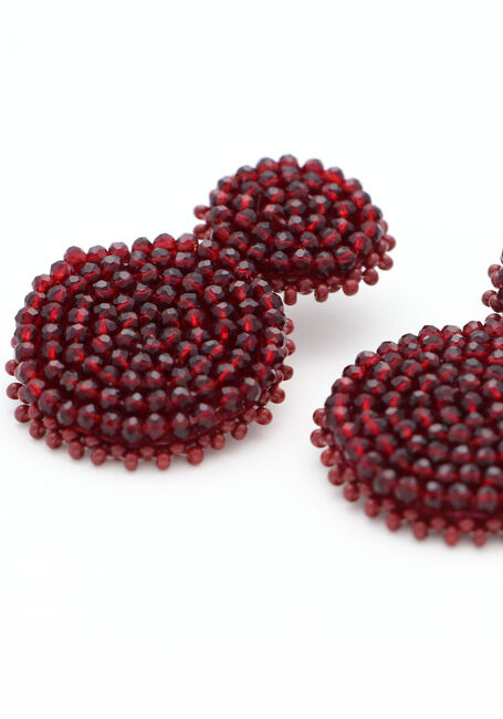 PAULIE POCKET Boucles d'oreilles SMALL DOUBLE EARRINGS Bordeaux - large