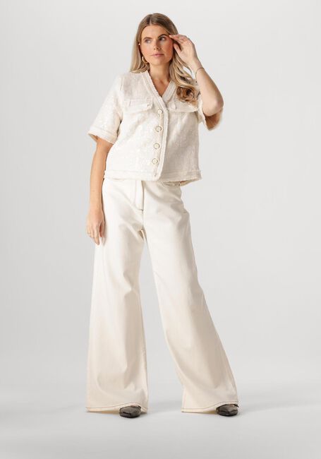 Gebroken wit NUKUS Top SARA BLAZER PAILLET - large