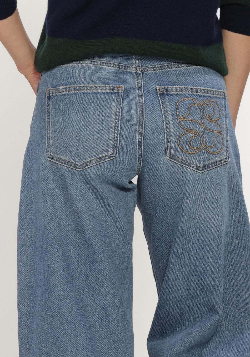 Lichtblauwe MY ESSENTIAL WARDROBE Wide jeans JEANS BARREL MWHOTTIE139 LIMITED - large