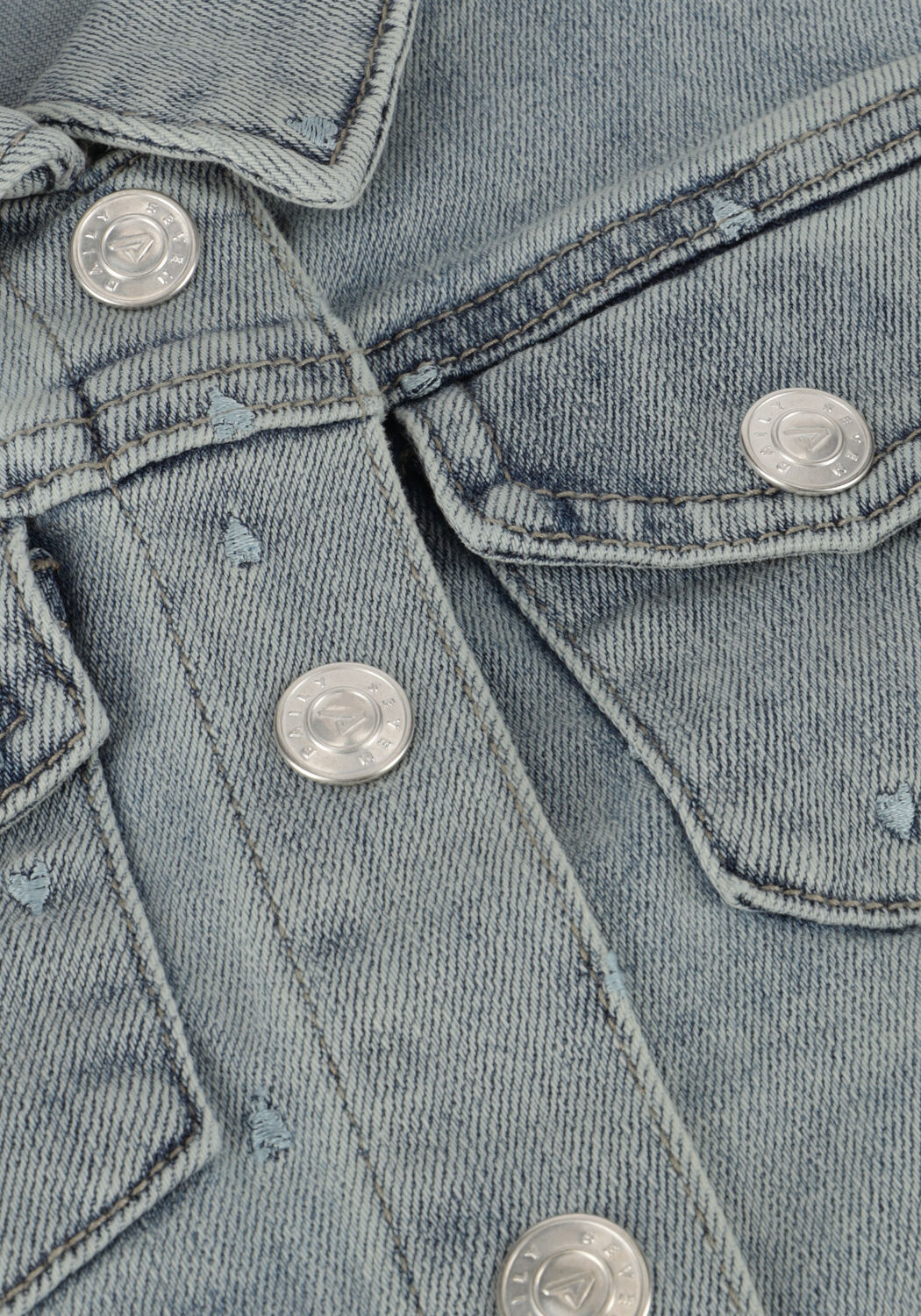 DAILY7 Gilet DENIM GILET ALLOVER PRINT en bleu - large