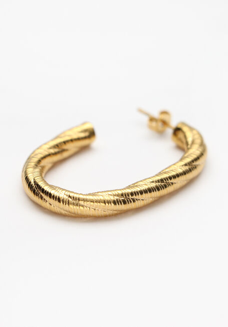 NOTRE-V Boucles d'oreilles OORBELLEN GROOT GEDRAAID Doré - large