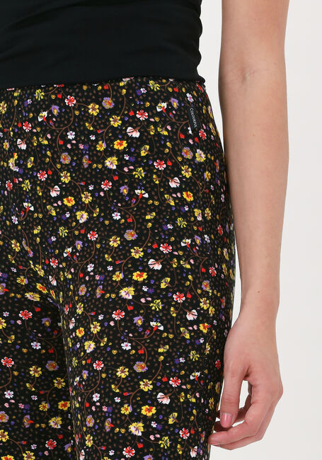 Multi COLOURFUL REBEL Flared broek SMALL FLOWER PEACHED FLARE PAN - large