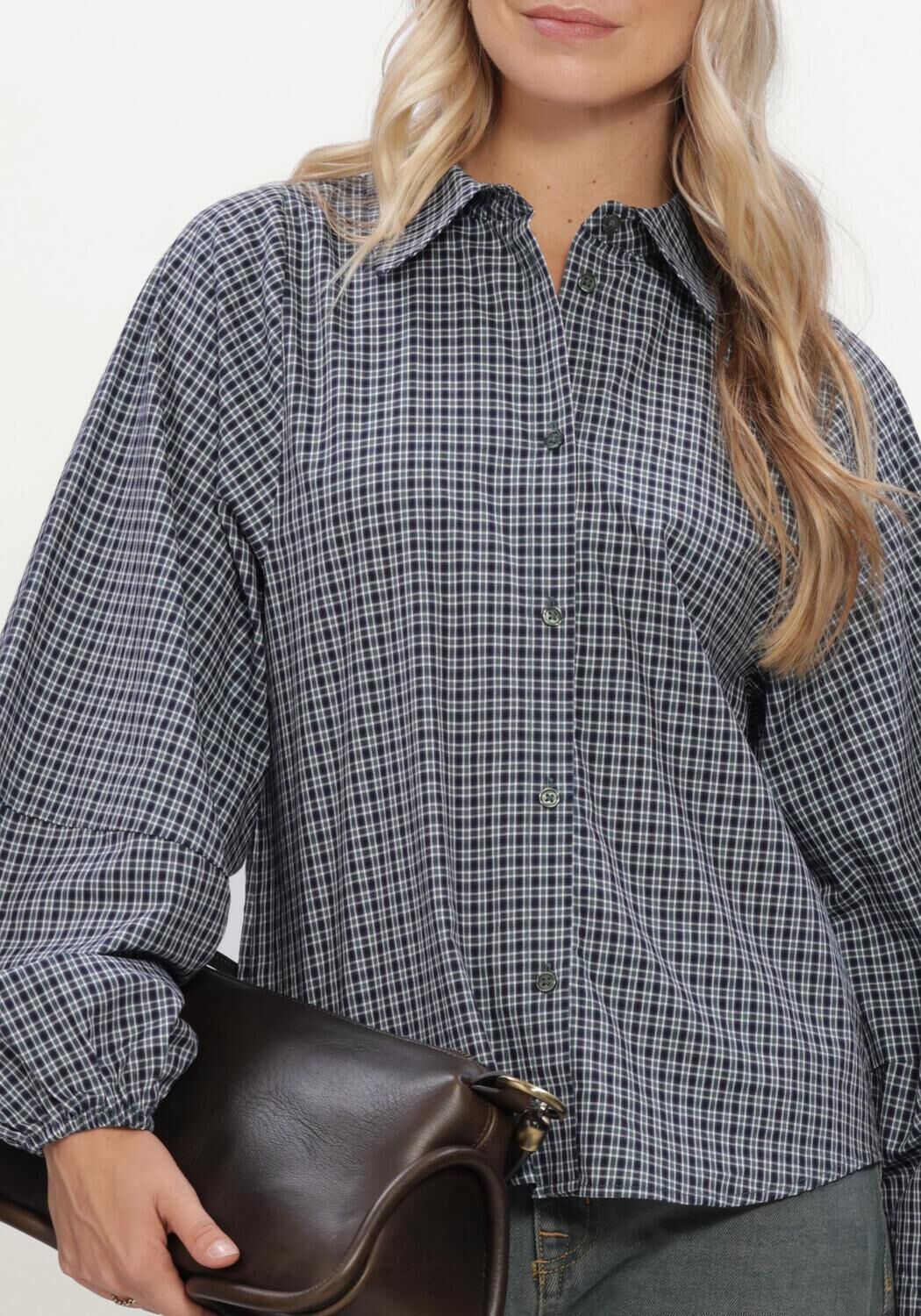MY ESSENTIAL WARDROBE MWILSE BALLOON SLEEVE SHIRT Blouses Bleu fonc&eacute; - large