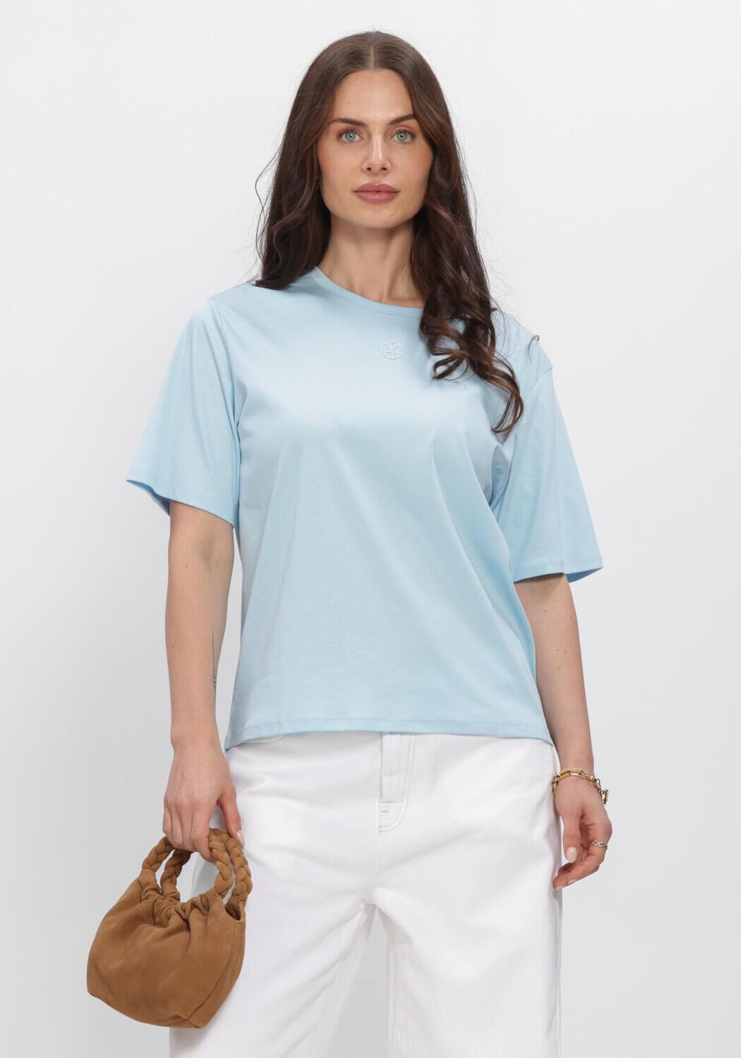 Blauwe MSCH COPENHAGEN T-shirt MSCHMELEA ICON TEE - large
