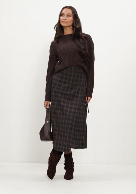OBJECT Pull OBJARONA L/S RE KNIT PULLOVER en marron - large