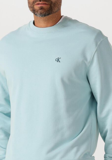 CALVIN KLEIN Chandail LS EU 350TERRY MONOGRAM CN SWEAT Bleu clair - large