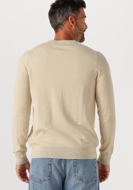 LYLE & SCOTT Pull COTTON MERINO CREW NECK JUMPER en taupe - large