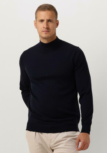 Donkerblauwe PROFUOMO Trui PULLOVER MOCK - large