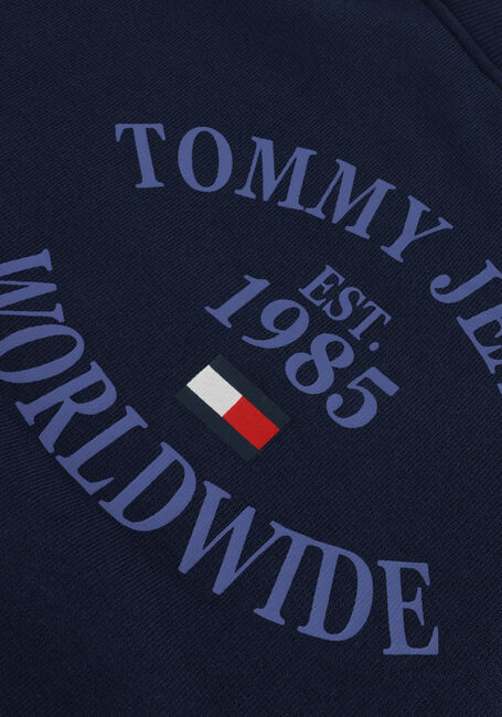 Donkerblauwe TOMMY JEANS Trui RLX WORLDWIDE RAGLAN CREW - large