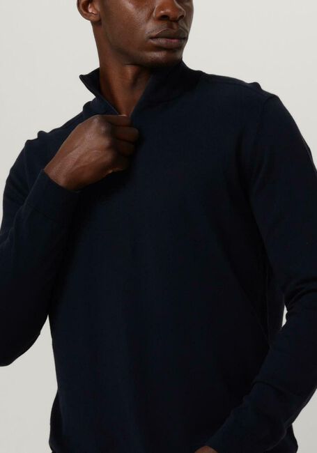 SELECTED HOMME Pull SLHBERG HALF ZIP CARDIGAN NOOS Bleu foncé - large