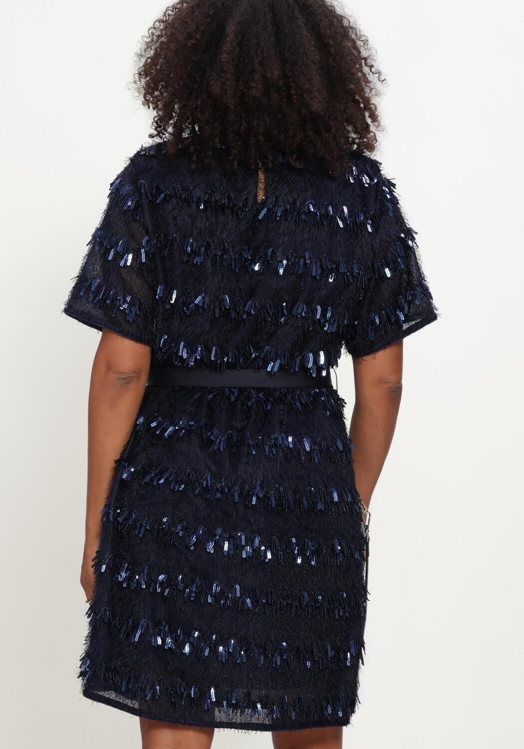 POM AMSTERDAM Mini robe INEZ ETERNAL BLUE Bleu fonc&eacute; - large
