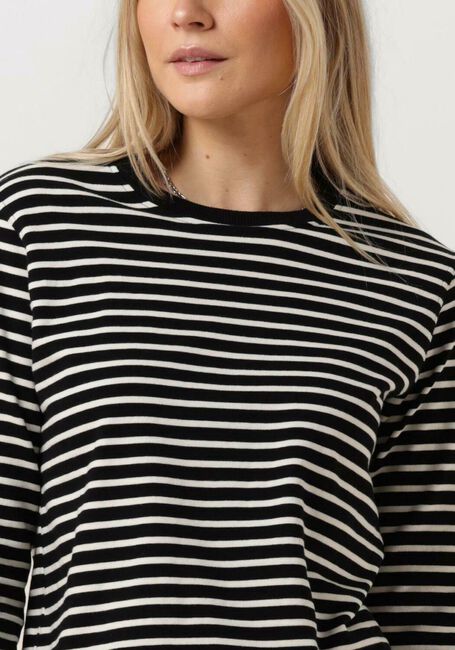 PENN & INK Pull SWEATER STRIPE en noir - large