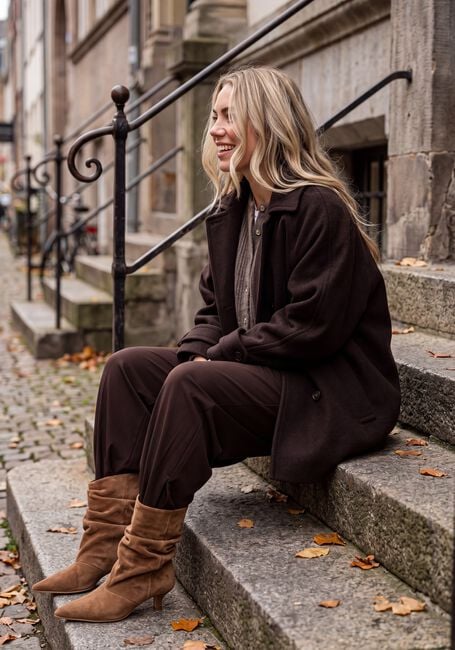 MODSTR&Ouml;M Gilet CRISMD CARDIGAN en marron - large