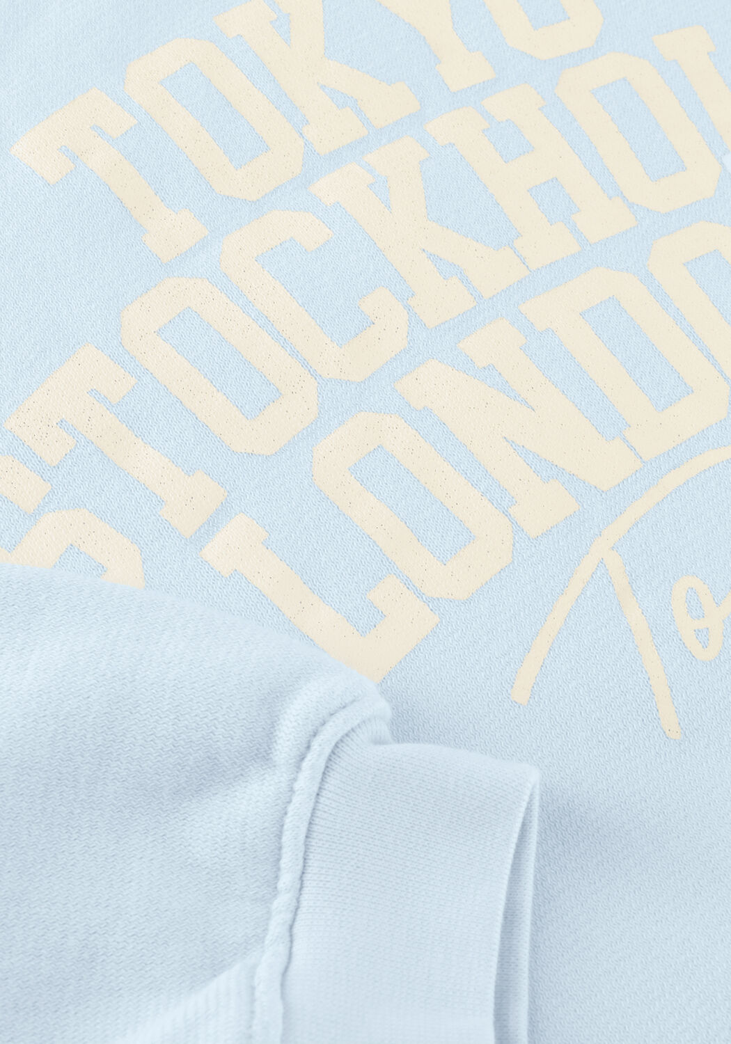 Lichtblauwe PENN & INK Sweater SWEATER PRINT - large