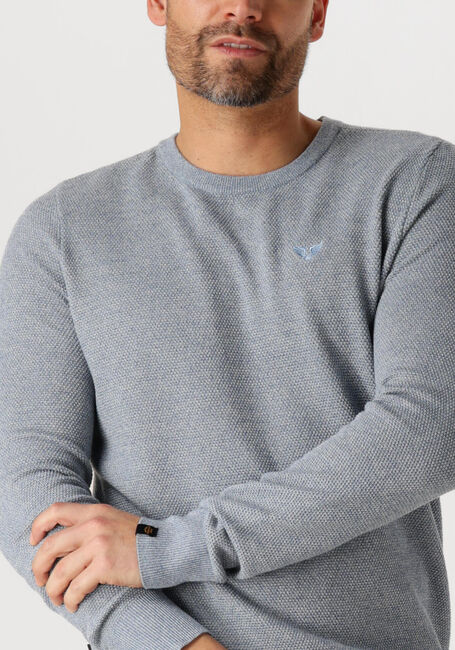 PME LEGEND Pull R-NECK COTTON MODAL en bleu - large