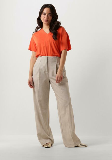 MSCH COPENHAGEN T-shirt MSCHFENYA MODAL V NECK TEE en orange - large