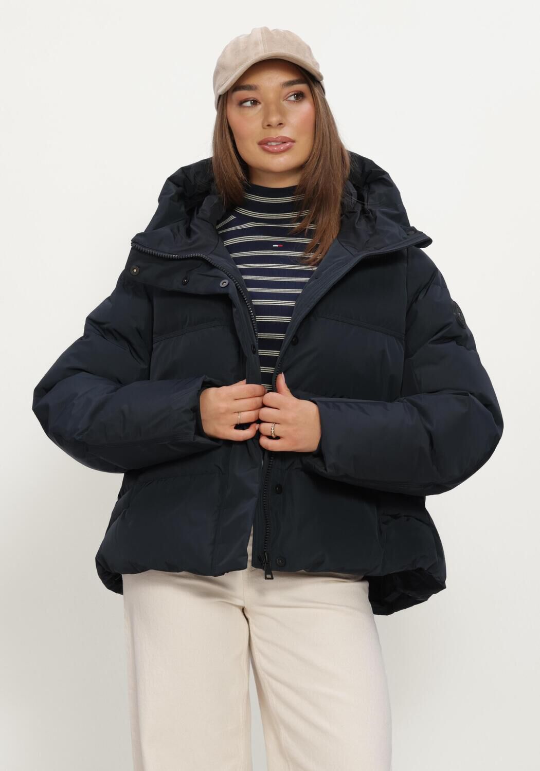 AIRFORCE Veste matelass&eacute; CARLY JACKET Bleu fonc&eacute; - large