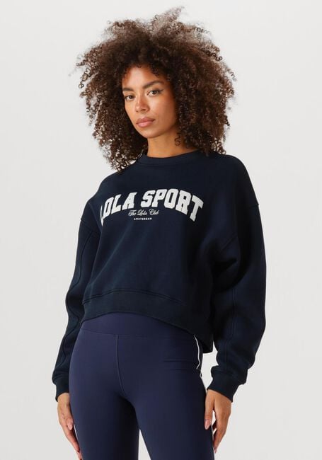 THE LOLA CLUB Pull JADE SWEATER Bleu foncé - large