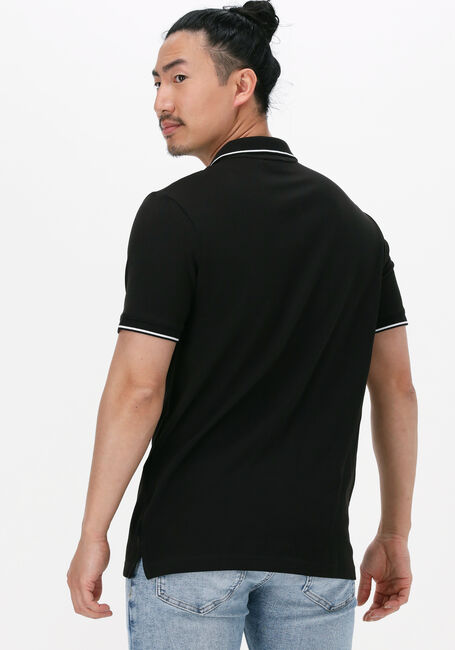 CALVIN KLEIN Polo STRETCH PIQUE TIPPING SLIM POLO en noir - large