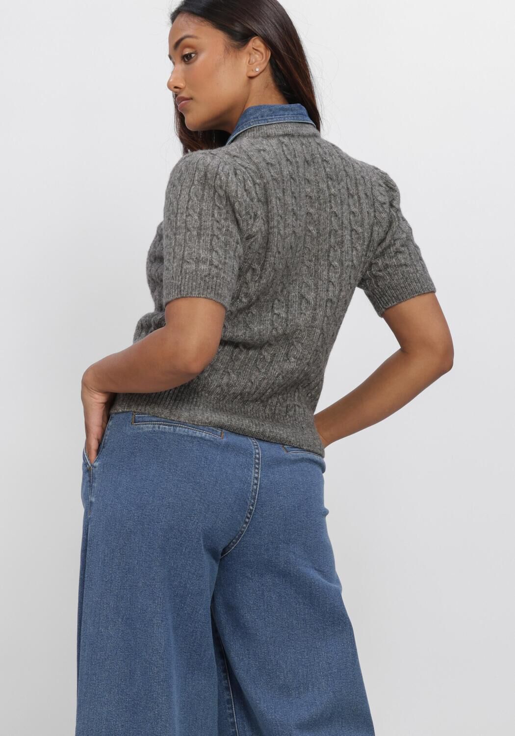 AMAYA AMSTERDAM Pull ALOU KNITWEAR en gris - large