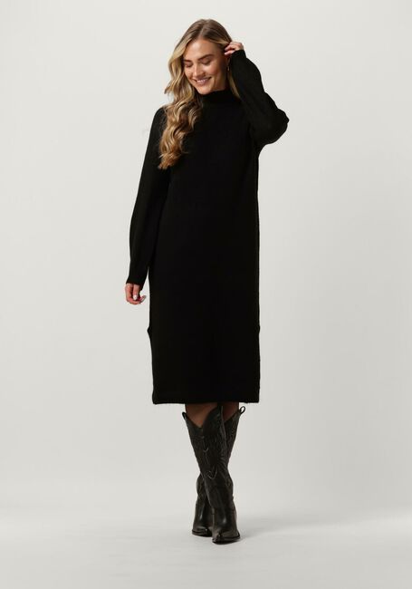 Y.A.S. Robe midi YASBALIS LS FUNNEL KNIT DRESS en noir - large