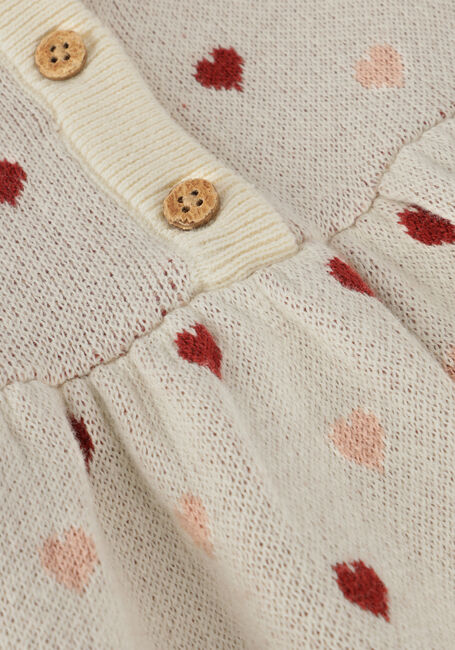 Beige LIL' ATELIER Jurken NBFSARAN LS KNIT DRESS HEART LIL - large
