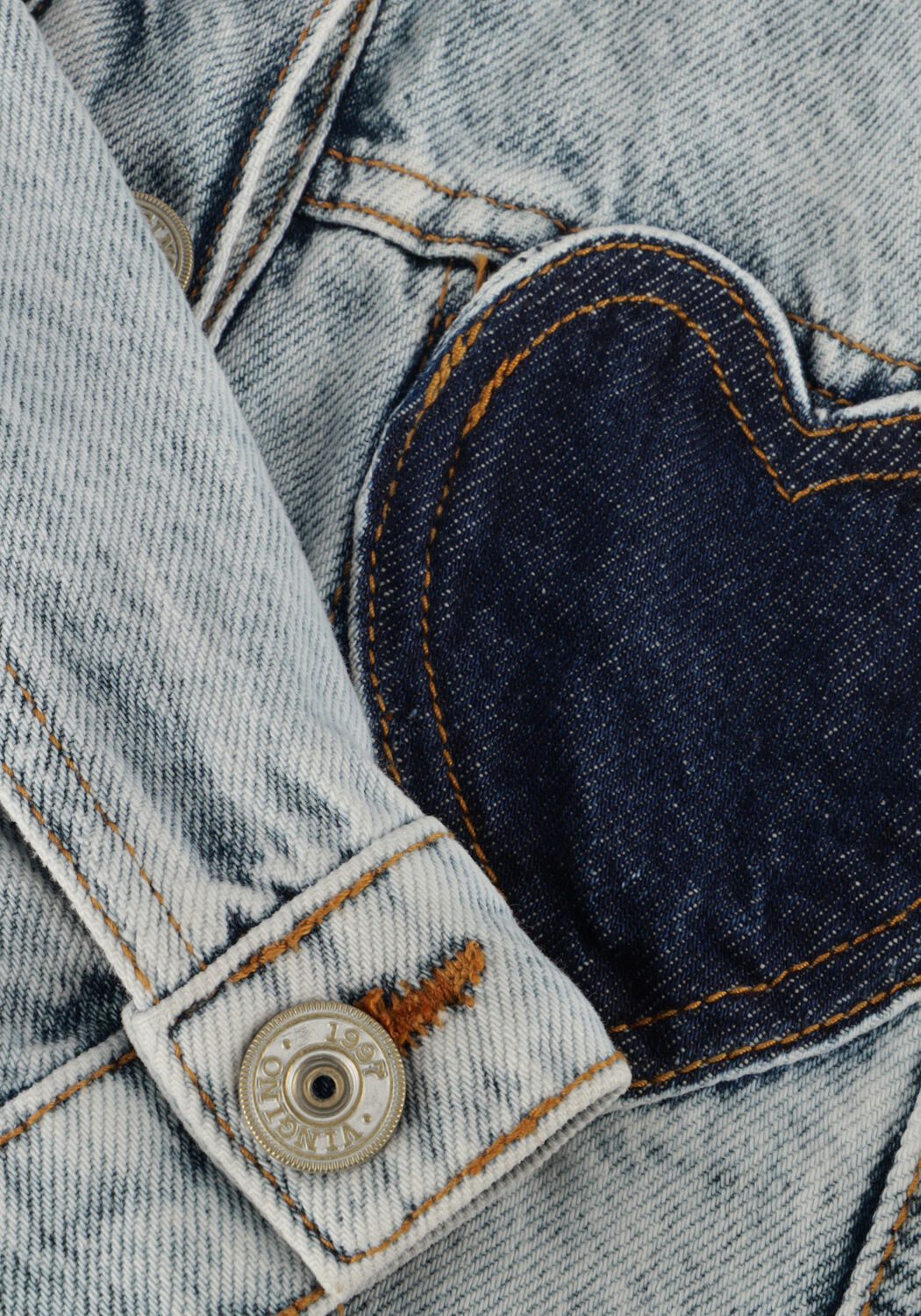 Lichtblauwe VINGINO Spijkerjas TORI HEART - large