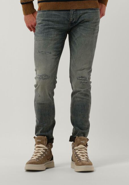 Blauwe CAST IRON Slim fit jeans RISER SLIM TINTED INDIGO STRUCTURE - large