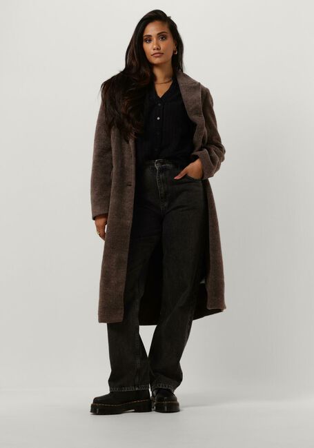 OBJECT Manteau OBJOLGA WOOL COAT NOOS en gris - large