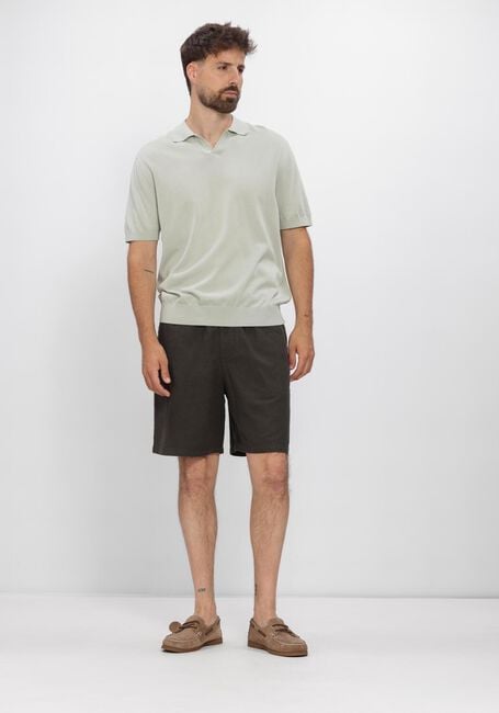 SELECTED MEN Polo SLHTORINO SS KNIT RELAXED OPEN  POLO en vert - large