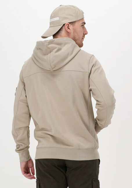 CALVIN KLEIN Chandail MONOGRAM SLEEVE BADGE HOODIE en beige - large