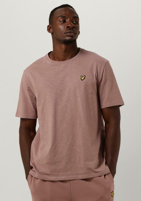 Roze LYLE & SCOTT T-shirt SLUB T-SHIRT - large